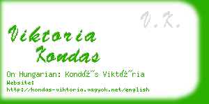 viktoria kondas business card